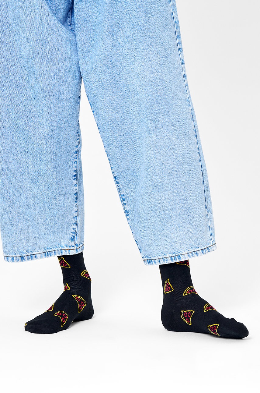

Чорапи Happy Socks мъжки в черно, Черен