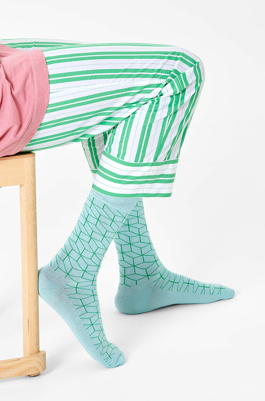 

Носки Happy Socks мужские цвет бирюзовый