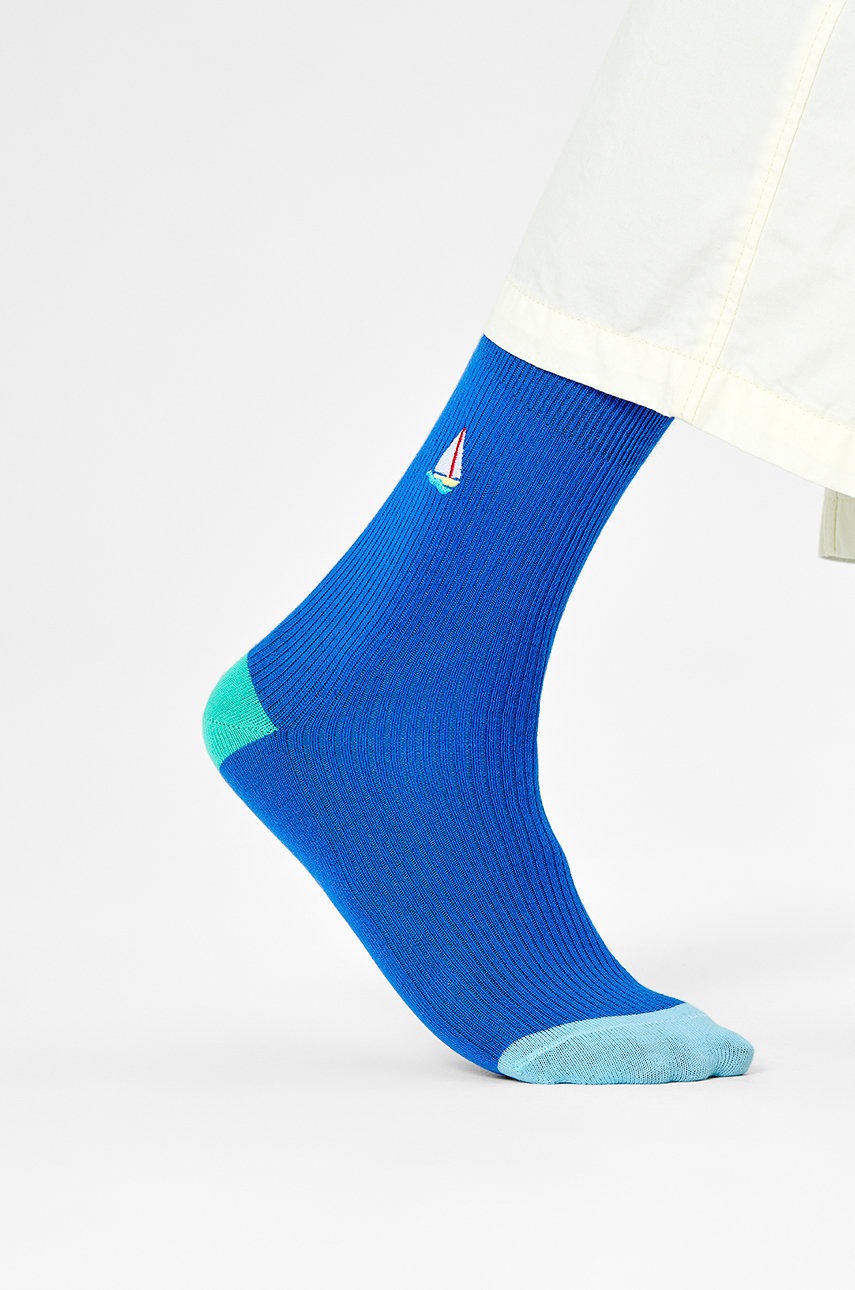 

Чорапи Happy Socks мъжки в тюркоазено, Тюркоазен