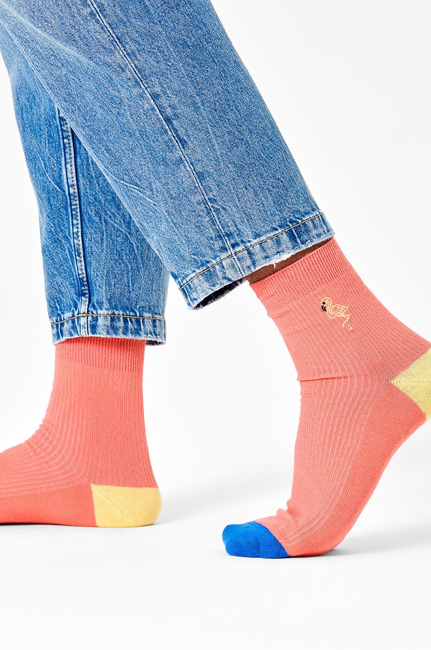 

Носки Happy Socks мужские цвет розовый