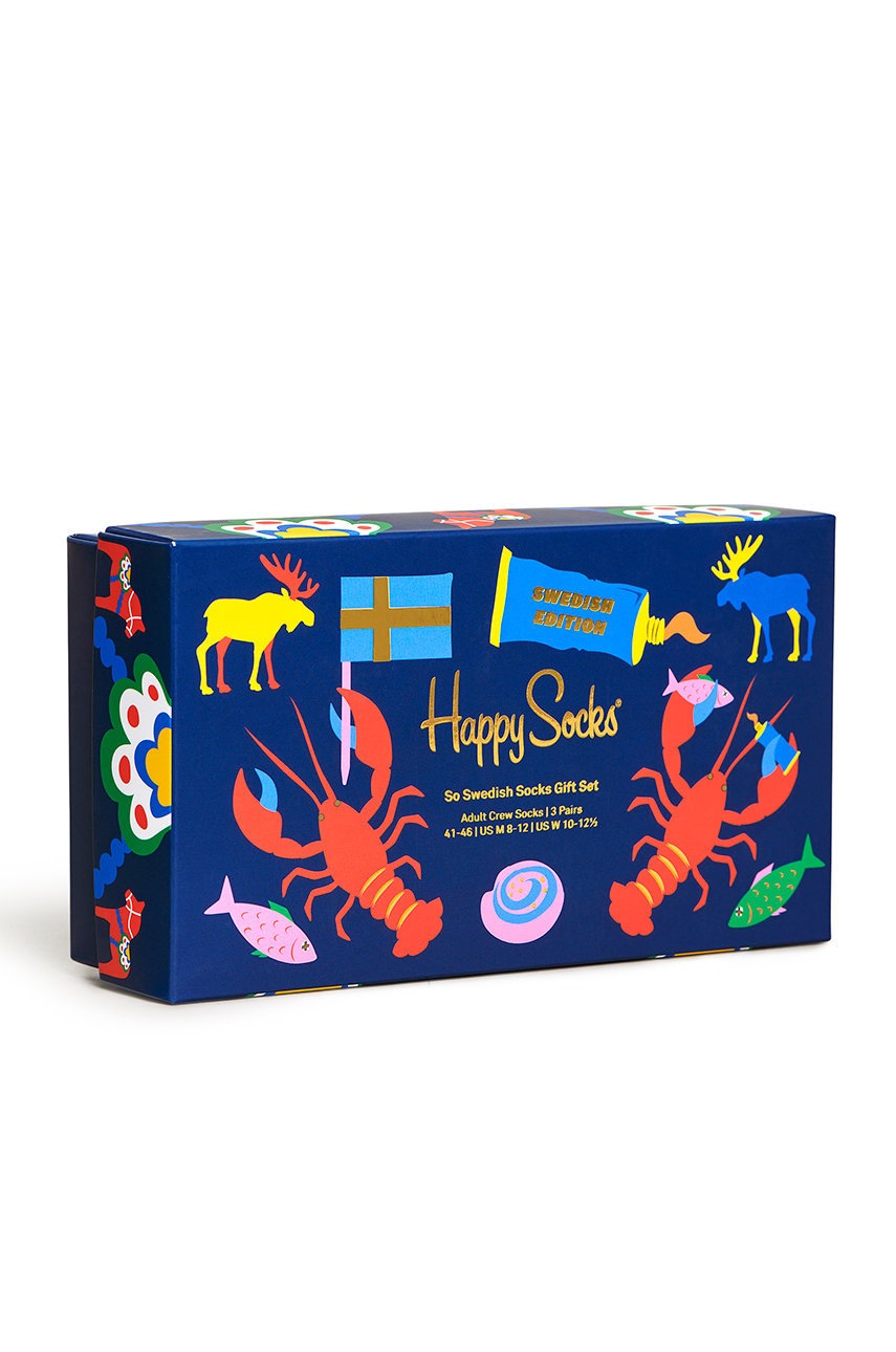 

Чорапи Happy Socks (3 чифта) мъжки, Многоцветен