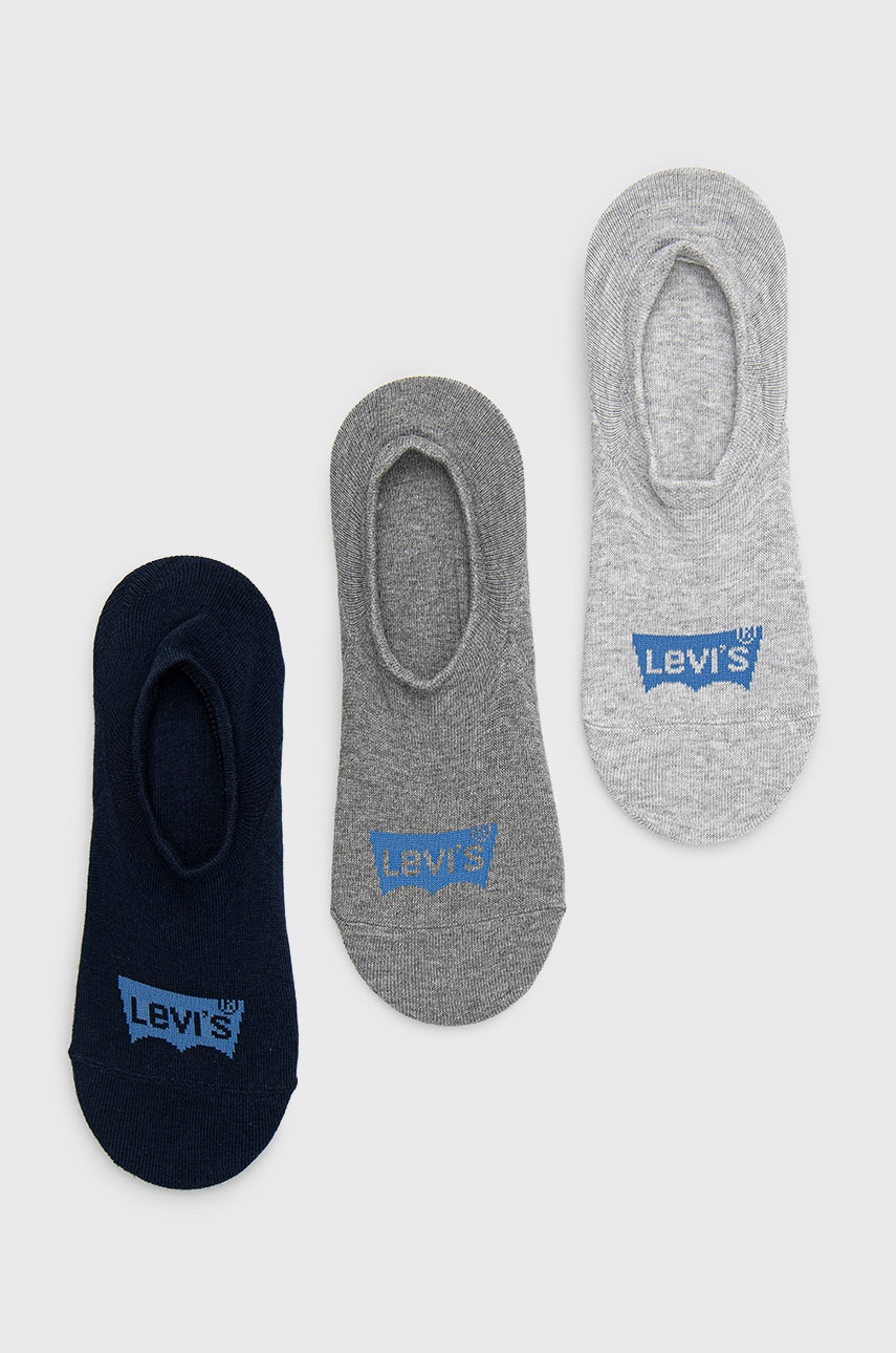 

Чорапи Levi's мъжки в сиво, Сив