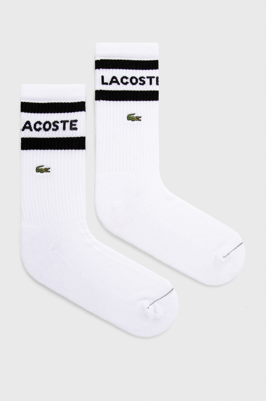 

Чорапи Lacoste (3 чифта) мъжки в бяло, Бял