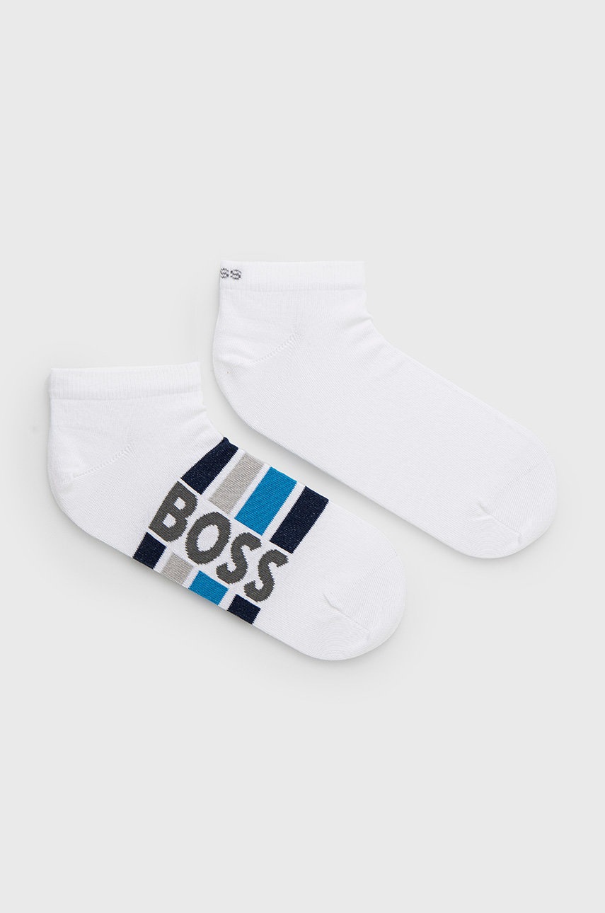 

Шкарпетки BOSS (2-pack) чоловічі колір білий