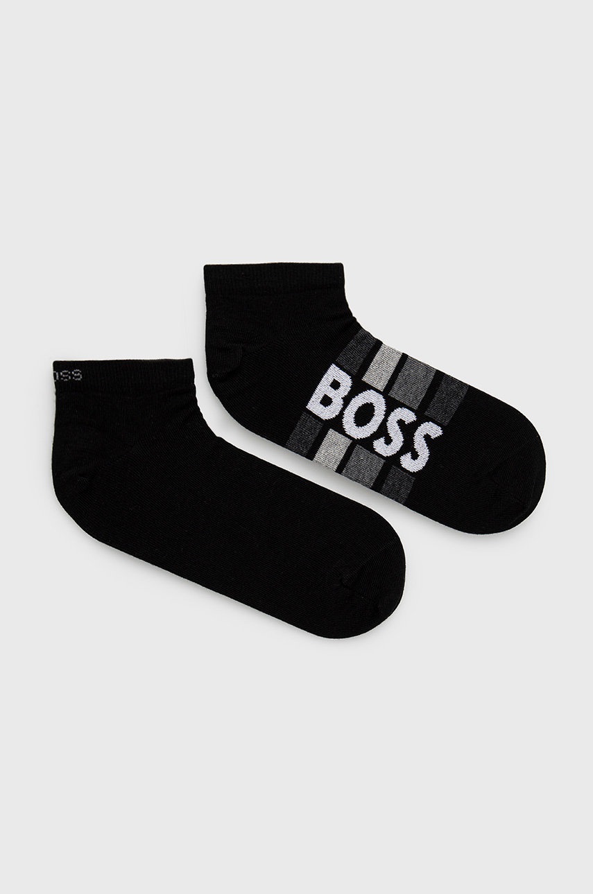 

Шкарпетки BOSS (2-pack) чоловічі колір чорний