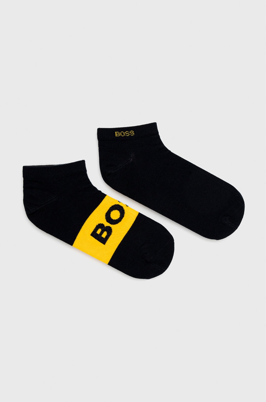 

Шкарпетки BOSS (2-pack) чоловічі колір чорний
