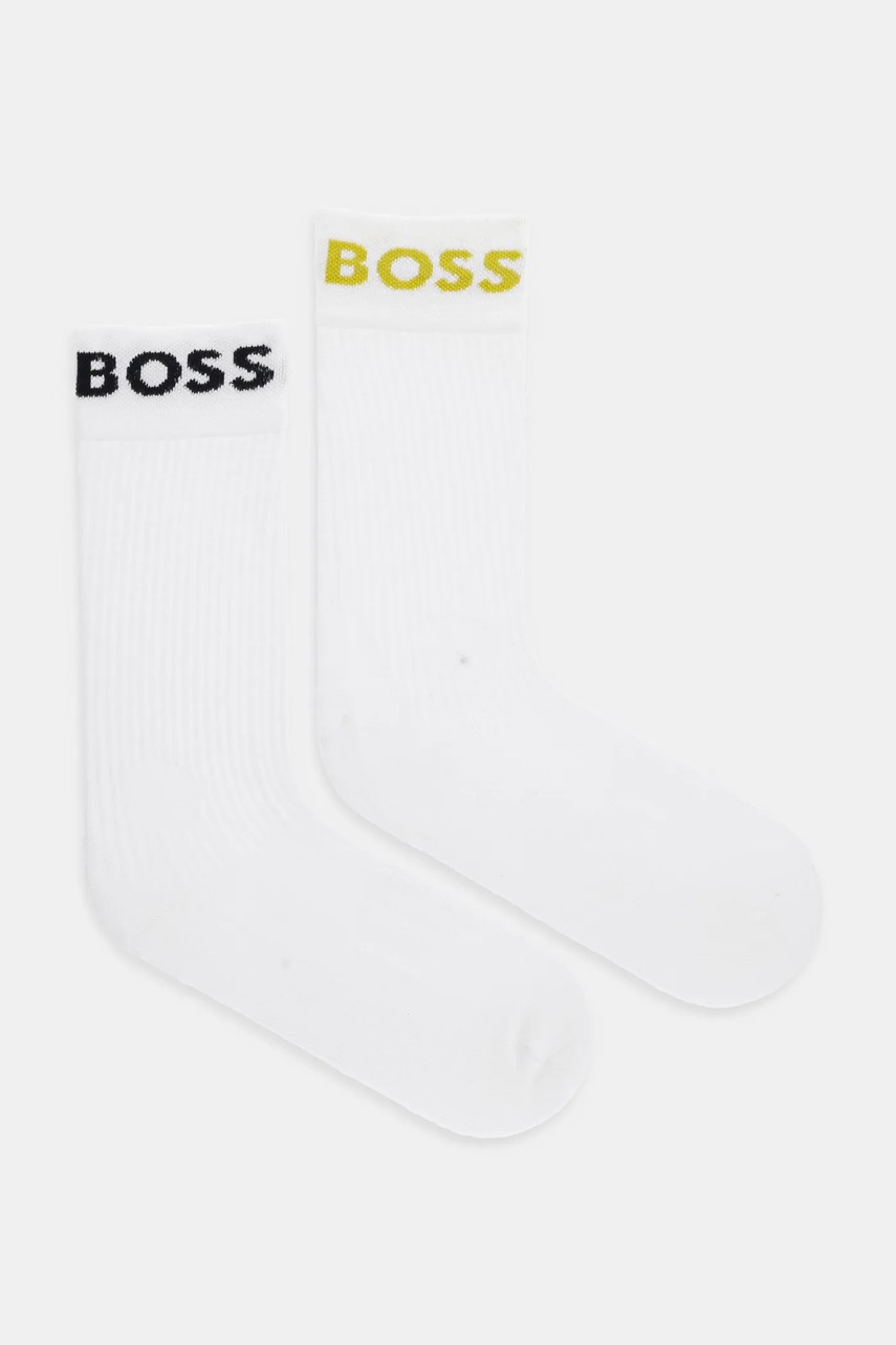 

Чорапи BOSS (2 чифта) мъжки в бяло 50469747, Бял