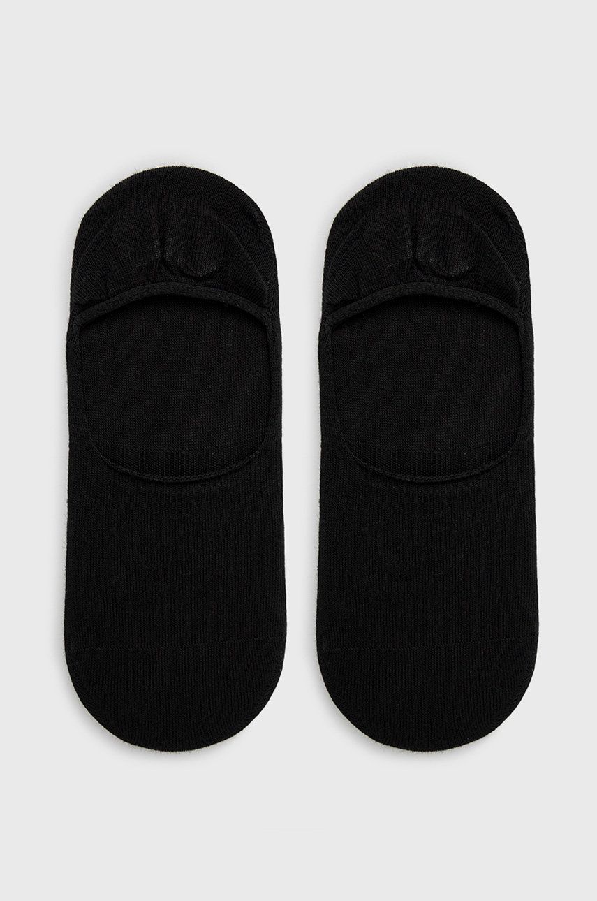 Ponožky BOSS (2-pack) pánské, černá barva - černá -  76% Bavlna
