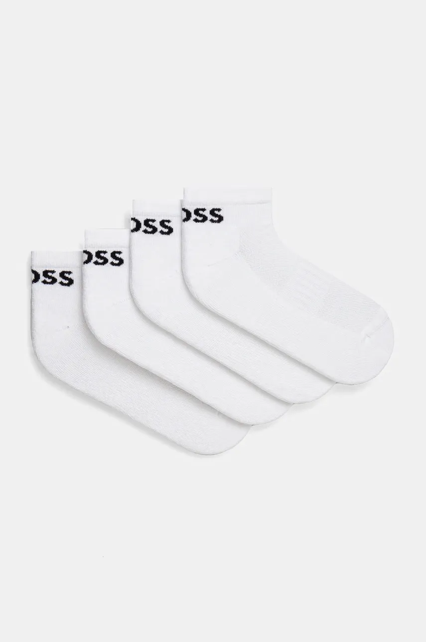 Ponožky BOSS (2-pack) pánské, bílá barva, 50469859