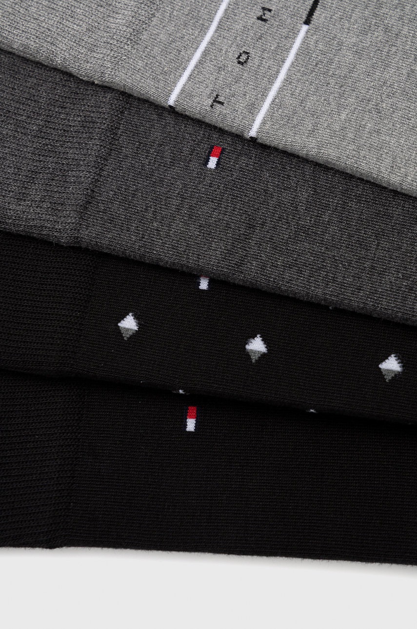 

Носки Tommy Hilfiger (4-pack) мужские цвет чёрный