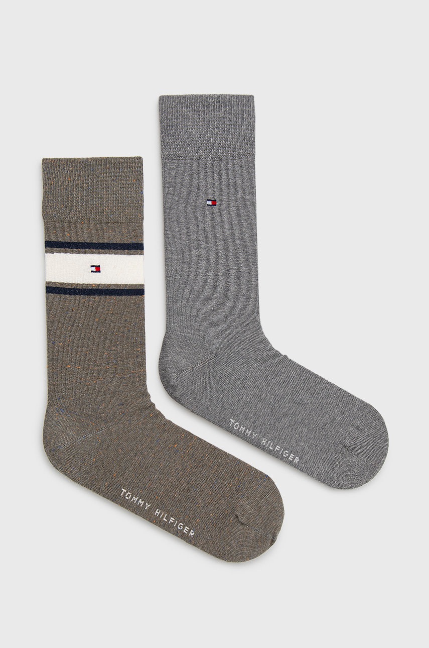

Чорапи Tommy Hilfiger (2 чифта) мъжки в зелено, Зелен