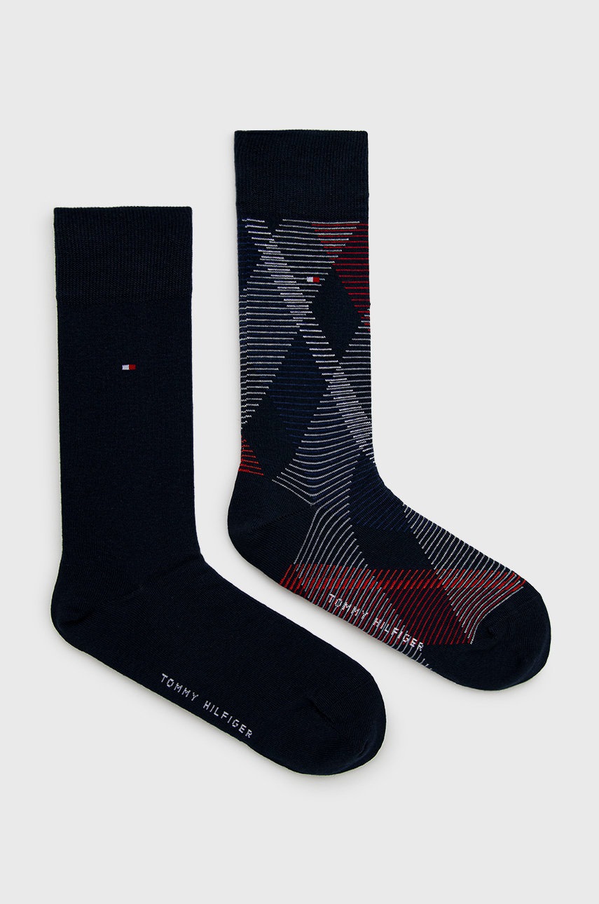 

Чорапи Tommy Hilfiger (2 чифта) мъжки в тъмносиньо, Тъмносин