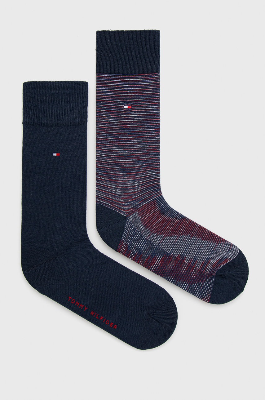 

Чорапи Tommy Hilfiger (2 чифта) мъжки в тъмносиньо, Тъмносин