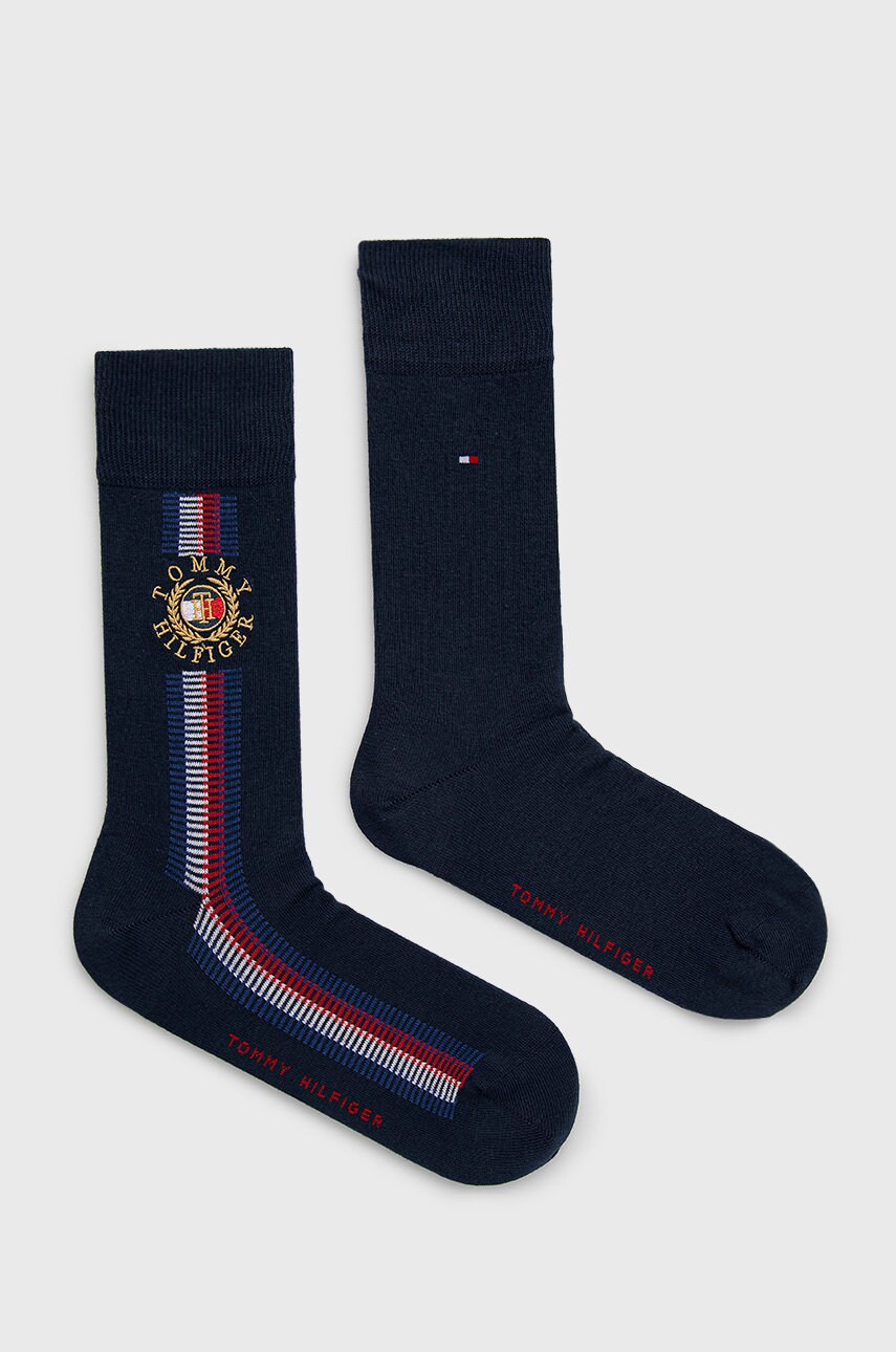 

Чорапи Tommy Hilfiger (2 чифта) мъжки в тъмносиньо, Тъмносин