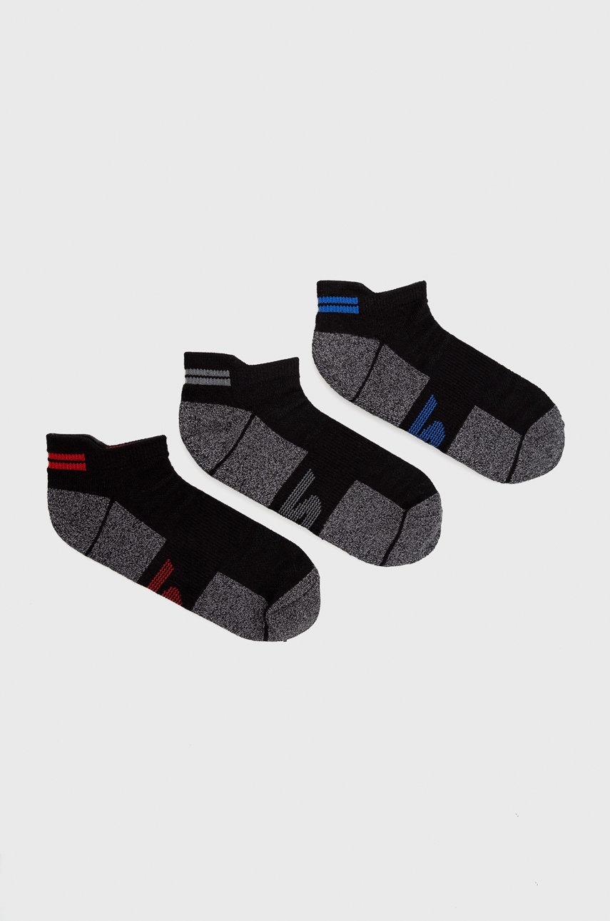 Skechers sosete (3-pack) barbati, culoarea negru