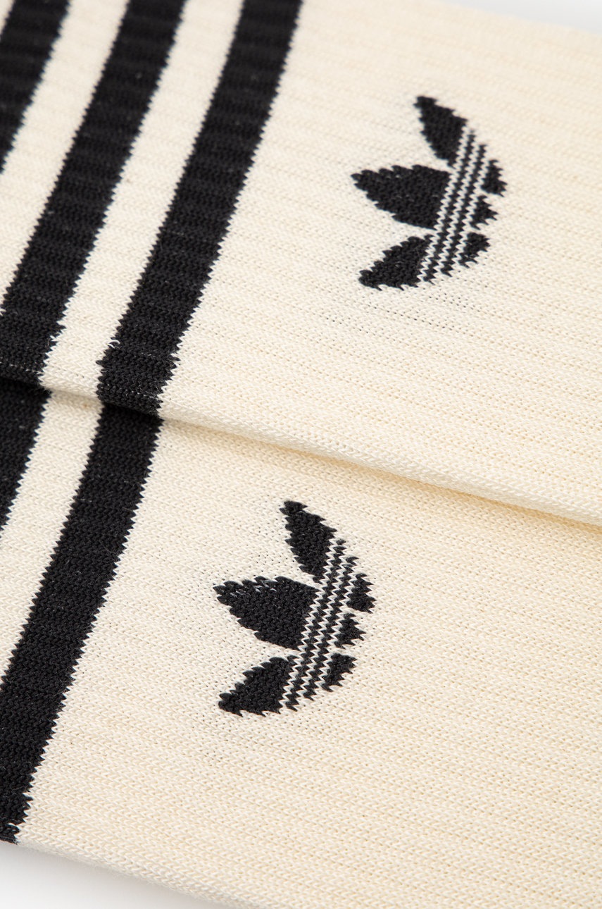 

Носки adidas Originals (2-pack) цвет бежевый