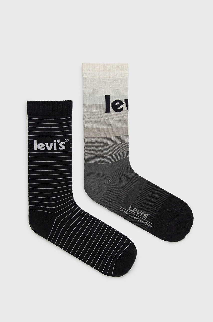 

Чорапи Levi's в черно, Черен
