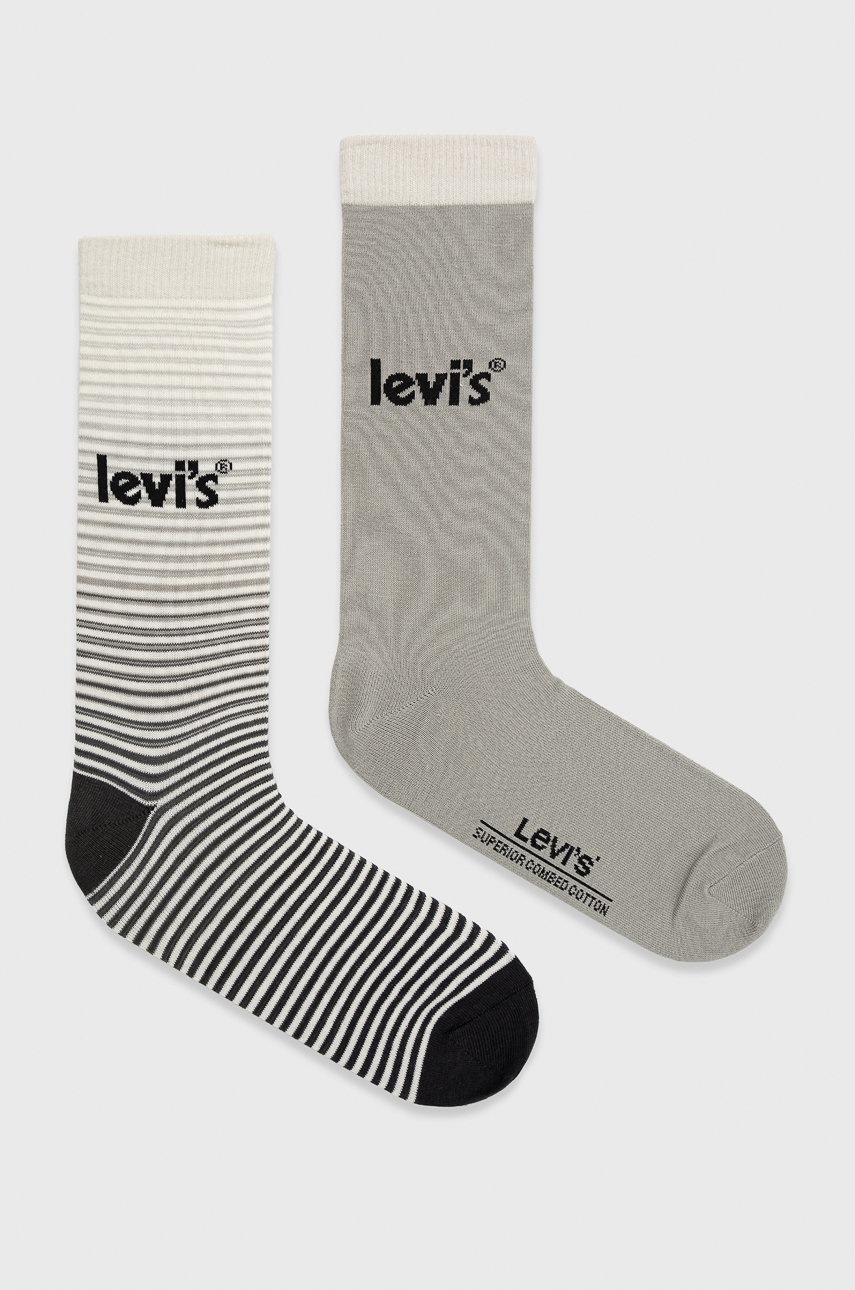 

Чорапи Levi's в сиво, Сив