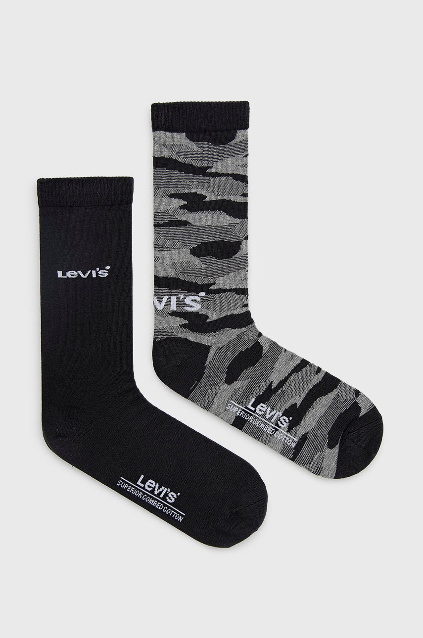 

Чорапи Levi's в черно, Черен