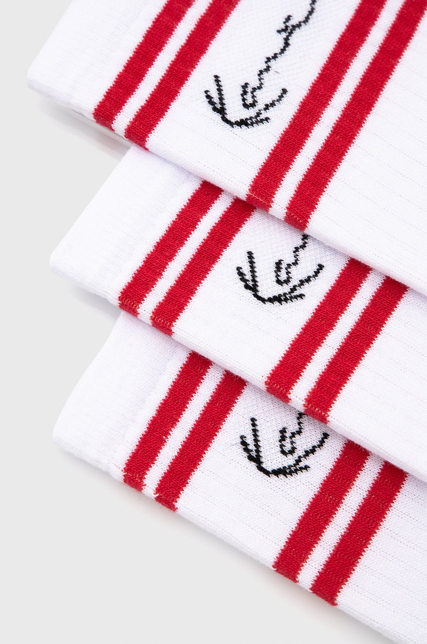 

Шкарпетки Karl Kani (3-pack) колір білий