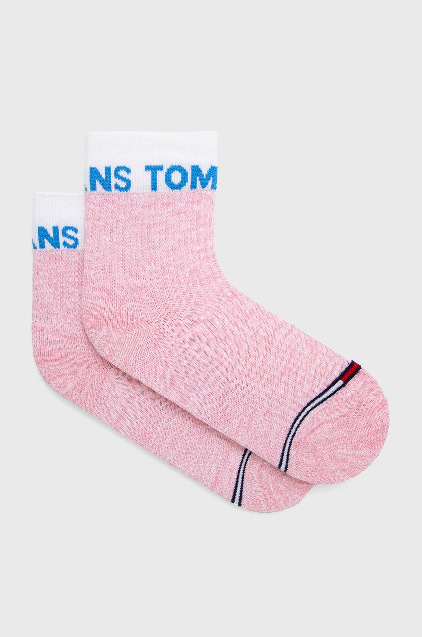 

Чорапи Tommy Jeans в розово, Розов