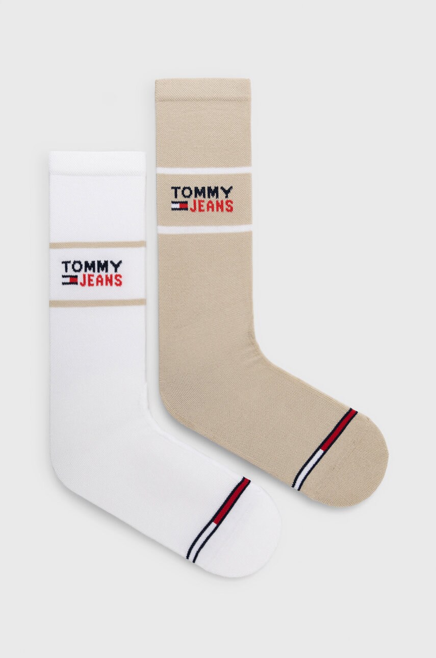 Tommy Jeans sosete culoarea bej answear.ro