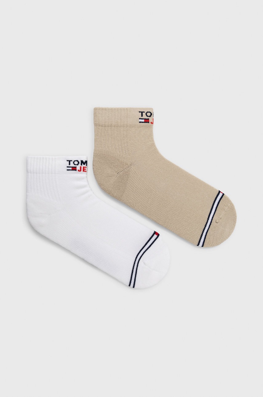 

Чорапи Tommy Jeans в бежово, Бежов