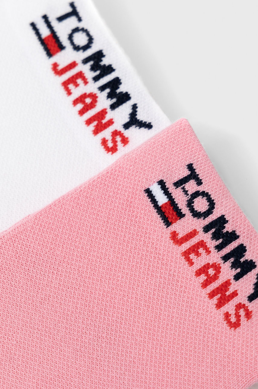 

Шкарпетки Tommy Jeans колір рожевий