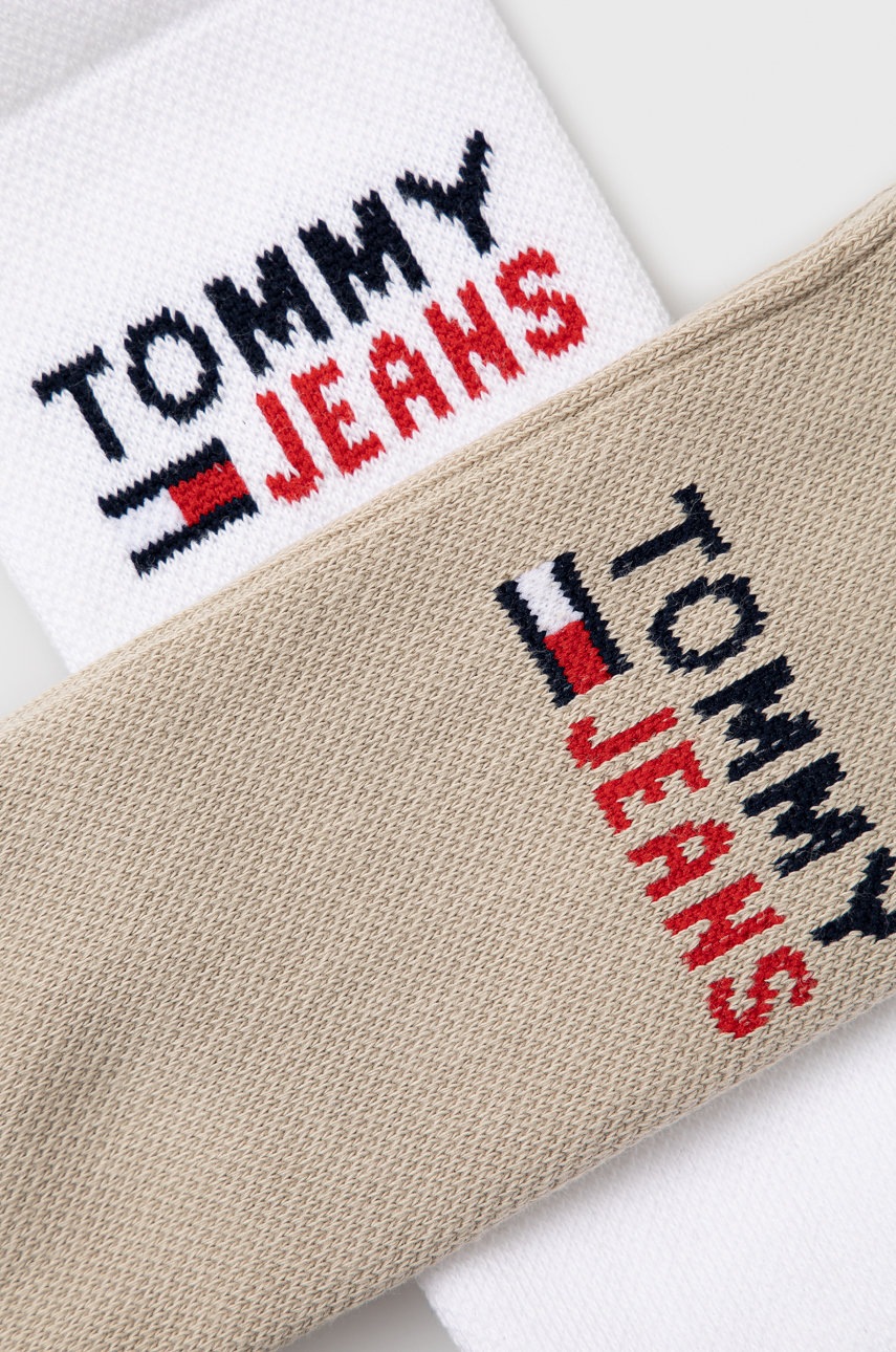 

Шкарпетки Tommy Jeans колір бежевий