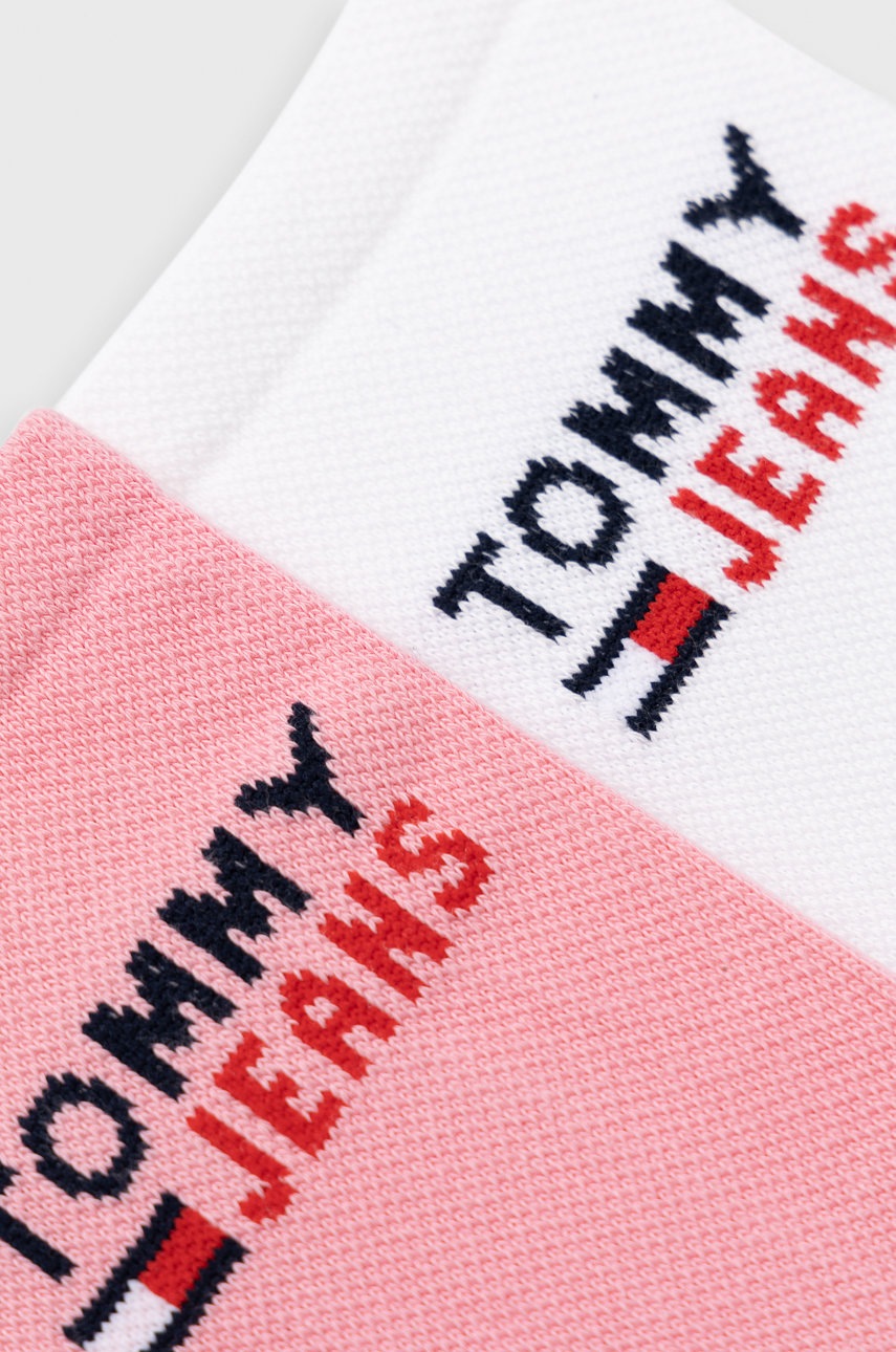 

Шкарпетки Tommy Jeans колір рожевий