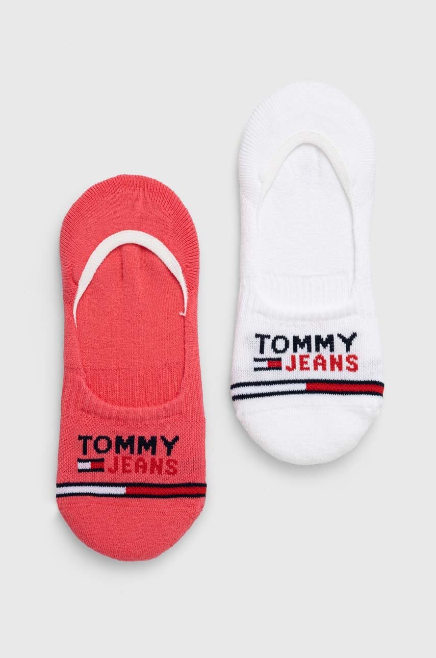 

Шкарпетки Tommy Jeans колір рожевий