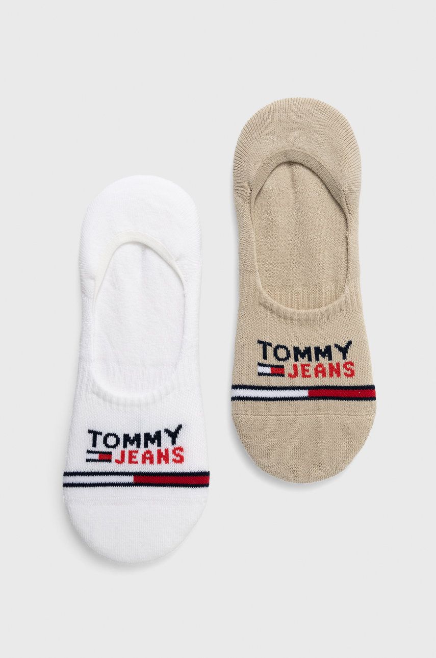 Tommy Jeans sosete culoarea bej answear.ro