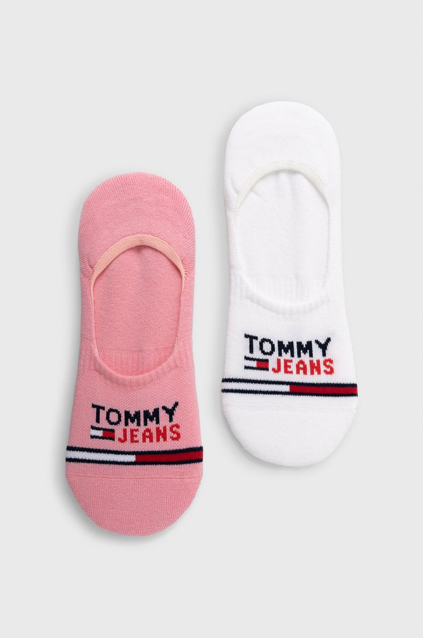 Tommy Jeans sosete culoarea roz answear.ro