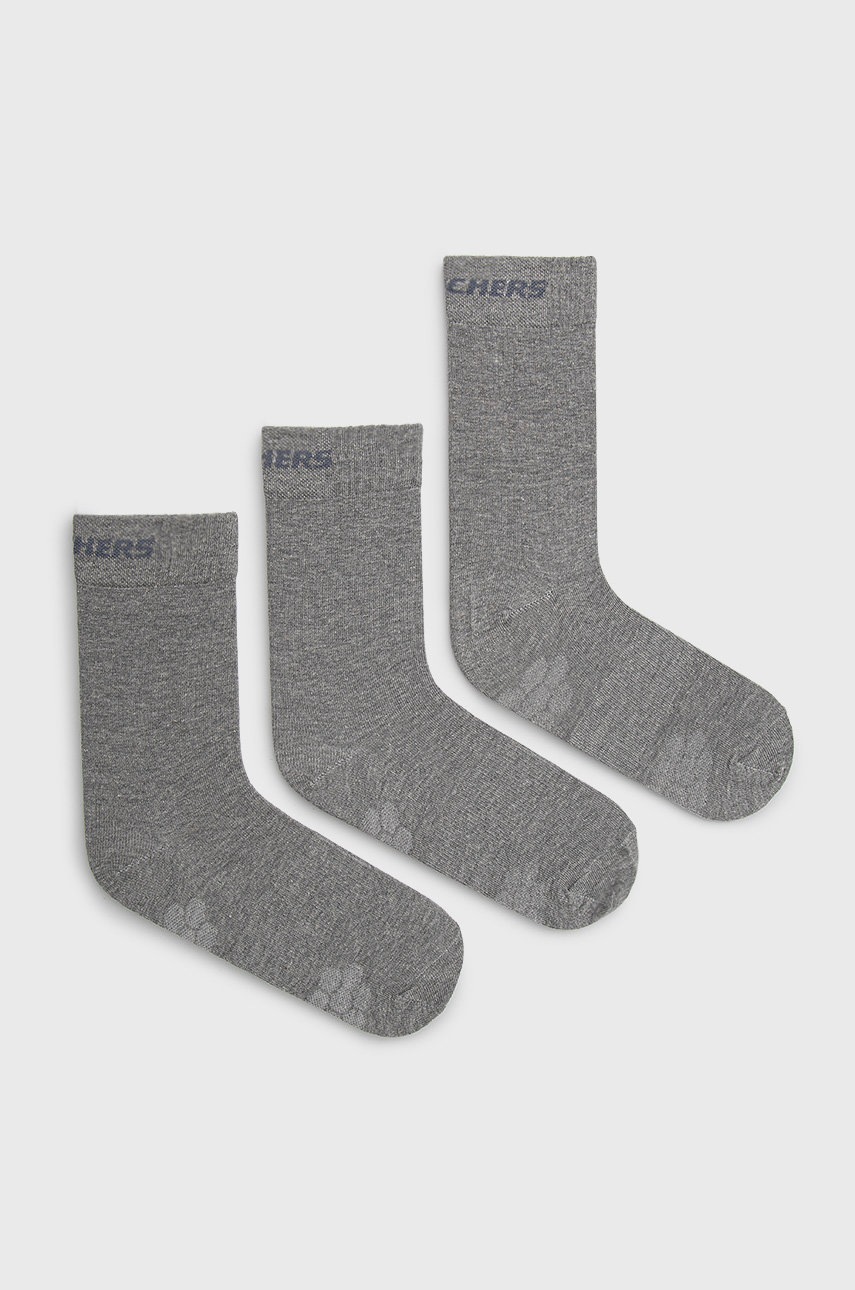 

Чорапи Skechers (3 чифта) в сиво, Сив
