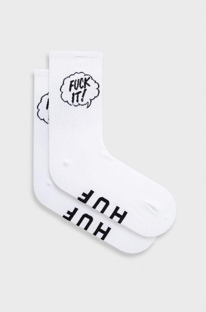 

Чорапи HUF в бяло, Бял