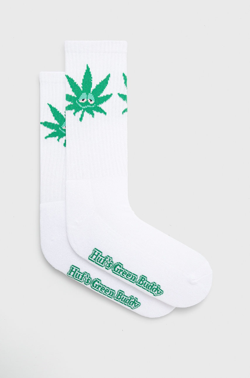 

Чорапи HUF в бяло, Бял