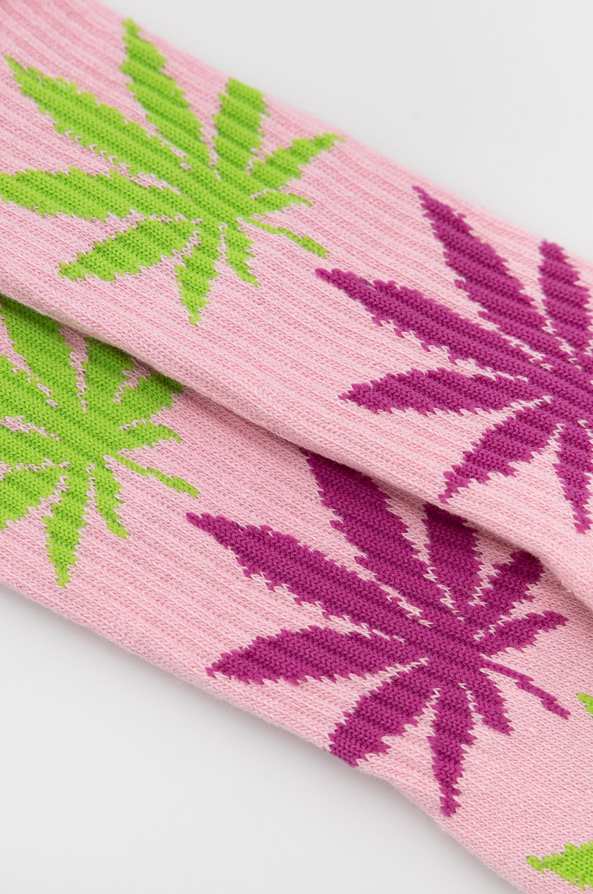 

Шкарпетки HUF колір рожевий