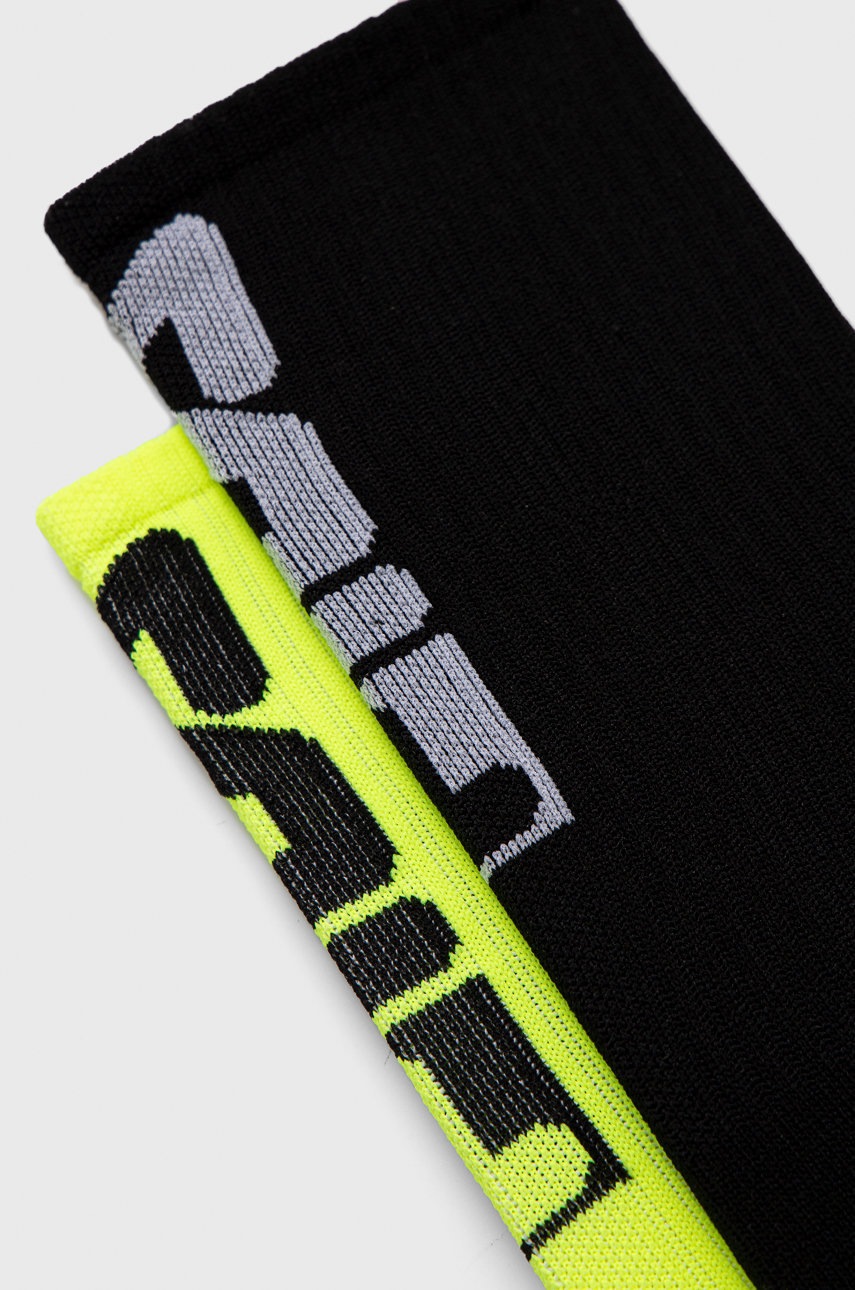 

Шкарпетки Fila (2-pack) колір жовтий