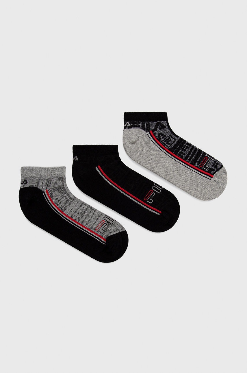 

Чорапи Fila (3-pack) в сиво, Сив