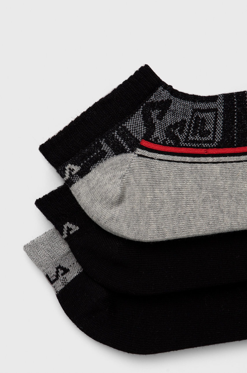 

Шкарпетки Fila (3-pack) колір сірий