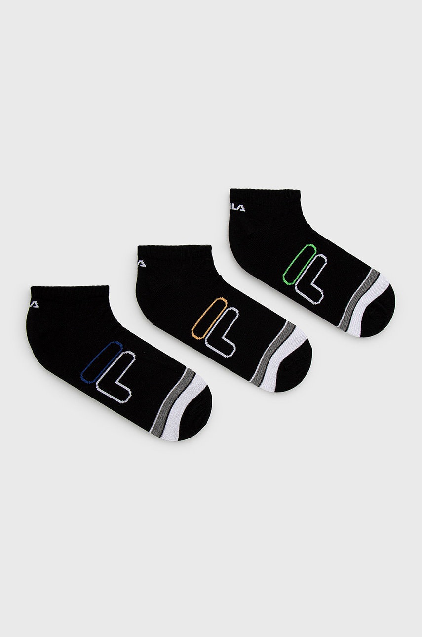 

Чорапи Fila (3-pack) в черно, Черен