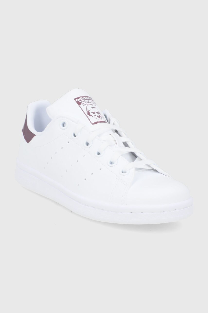 

Дитячі черевики adidas Originals Stan Smith GW8158 колір білий