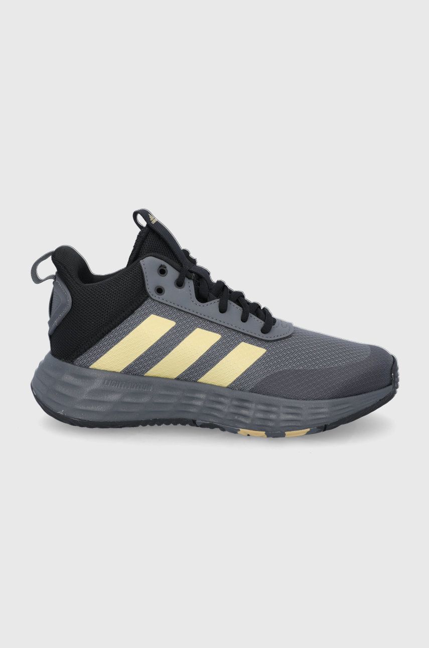 Dětské boty adidas GZ3381 šedá barva - šedá -  Svršek: Umělá hmota