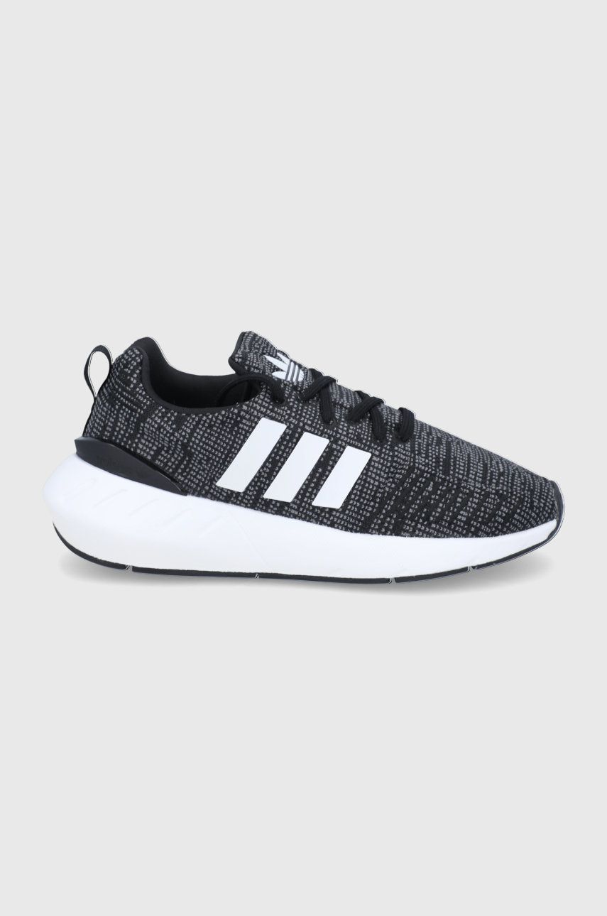 

Дитячі черевики adidas Originals Swift Run GW8176 колір чорний