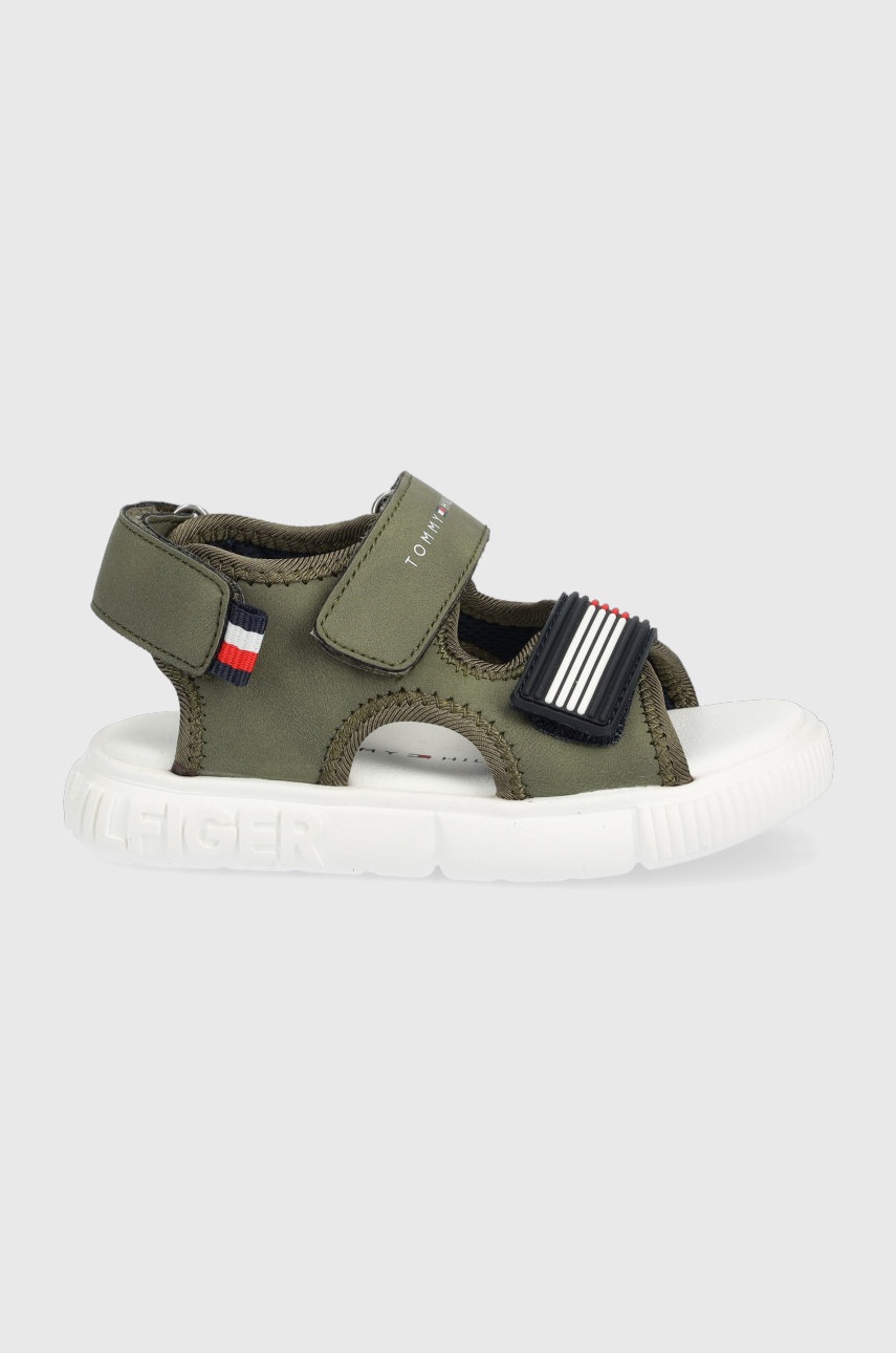 

Детски сандали Tommy Hilfiger в зелено, Зелен