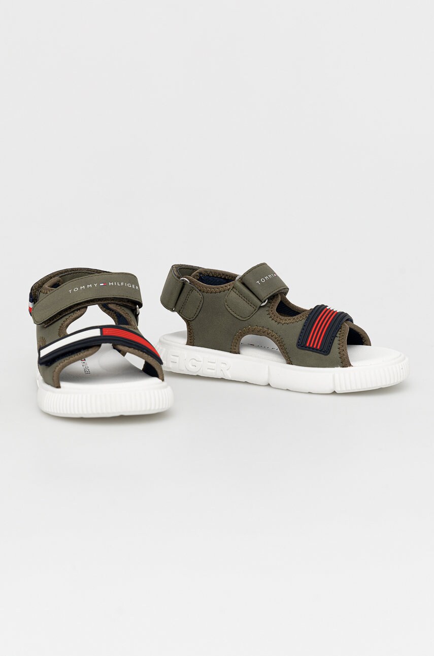 

Детские сандалии Tommy Hilfiger цвет зелёный