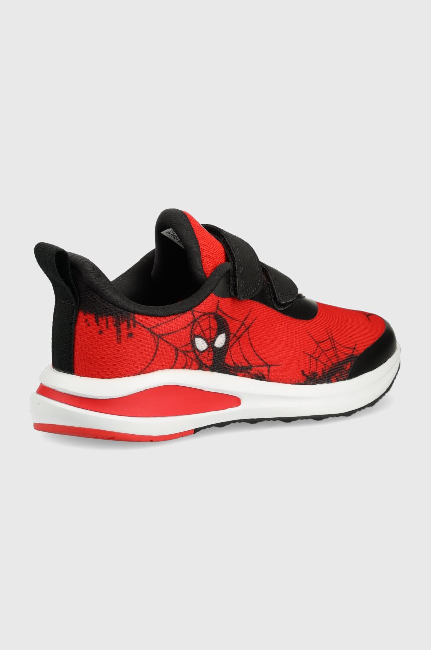 

Дитячі кросівки adidas Fortarun X Spiderman колір червоний