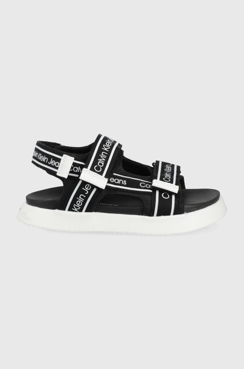 

Детски сандали Calvin Klein Jeans в черно, Черен