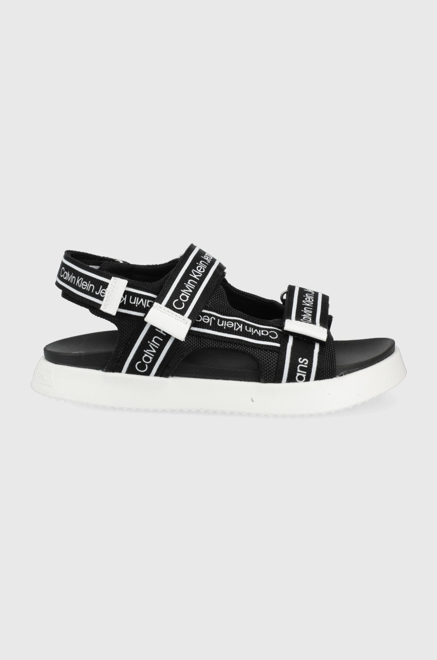 

Детски сандали Calvin Klein Jeans в черно, Черен