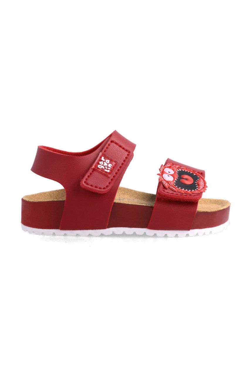 Dětské sandály Garvalin červená barva - červená -  Svršek: Umělá hmota Vnitřek: Textilní m